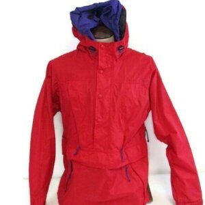 Vintage REI Men's Red Waterproof Jacket Medium